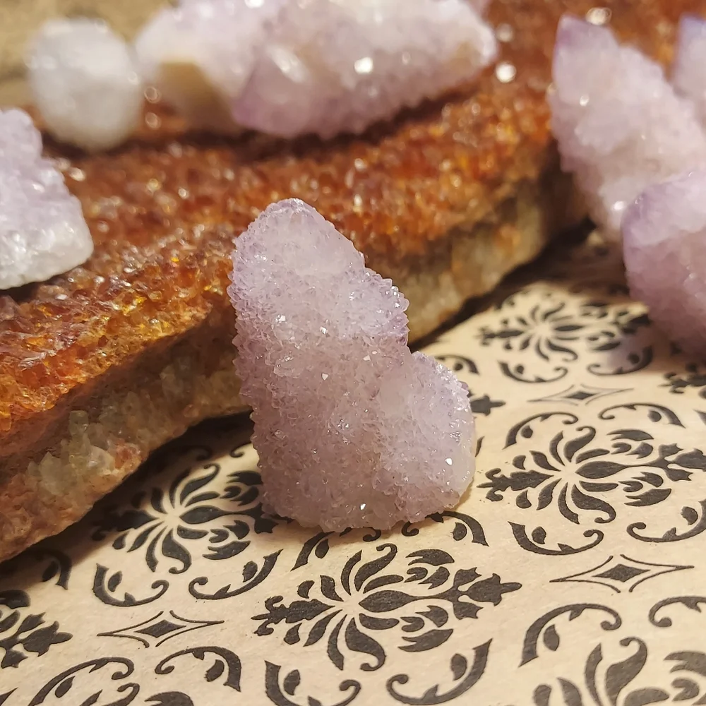 **1 DAY SALE! *** Purple Spirit Quartz Crystals Cactus Pineapple Purple Amethyst - Picture 6 of 16
